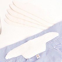 셔츠 카라 오염 방지 패드 방지패치 셔츠깃 목때 흰셔츠 땀 얼룩 땀흡수패드 누런때 오염방지 땀흡수 변색, 화이트10p