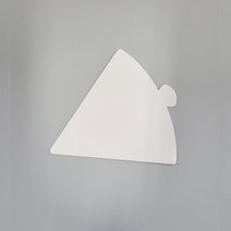 조각케익받침 화이트삼각무스받침 2호6조각(단단함/100장)