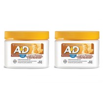 A+D Original Diaper Rash Ointment Skin Protectant 오리지널 기저귀 크림 16oz(454g) 2팩, 1개, 1g