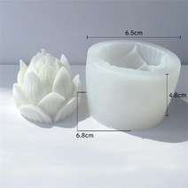 향전 로터스 삽입 트레이 실리콘 몰드 DIY 향 스틱 스토리지 베이스 석고 에폭시 수지 홀더 공예 홈 장식, 6.Open lotus flower