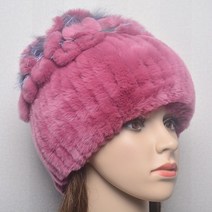 뜨거운 판매 러시아 새로운 겨울 진짜 모피 beanies 모자 여성 100% 진짜 렉스 토끼 모자 좋은 탄성 니트 렉스 토끼 모피 모자