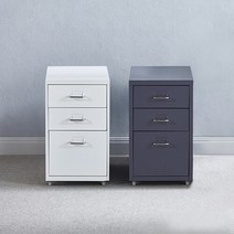 모노 3단 철제 서랍장 이동식 캐비넷 수납장 미니서랍, 다크그레이 (YWD7019-GR), 단품