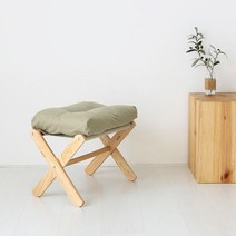 마켓비 SNUG 접이식스툴 고무나무 내추럴, 색상:그레이 8653.2663