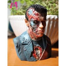 인스 감성 소품 터미네이터 흉상 아놀드 슈워제네거 수지 그림 동상 장난감 전투, 12cm