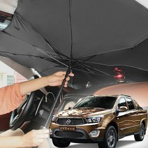 [KT알파쇼핑]더 뉴 코란도 스포츠 차량햇빛가리개 앞유리커버 차박, 소형_W8CBAE7