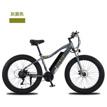 트렉전기자전거 전기MTB Mtb전기자전거 Akz의 새로운 동력 보조 자전거 21단 변속 전기 자동차 알루미늄 합금 리튬 배터리 설상차 성인 산악 자전거, 회황색, 26인치