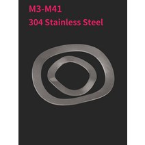 가스켓M3-M41 304 스테인레스 스틸 세 웨이브 크레스트/웨이브 타입 가스켓/스프링 와셔/웨이브 와셔, 13 M31x39x0.4 -3pcs