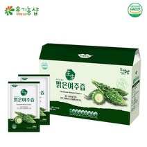 초록한입 생생 맑은여주즙 100%여주 진액 액기스 국내산 여주추출액 파우치 100ml 21포