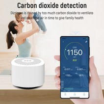 공기 품질 테스터 전화 APP 모니터 포름 알데히드 HCHO TVOC 이산화탄소 온도 검출기 고감도 측정기, 한개옵션0