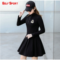 여성용 골프원피스 가을신상 드레스 스포츠 레저 다기능 테니스 배드민턴 스포츠 활동적