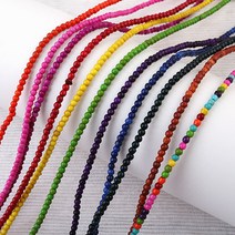 [4991]원석라운드 2mm 하울라이트 합성착색 11color 1줄(약38cm)