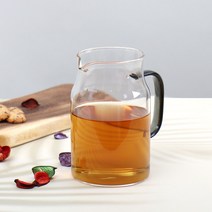 내열유리 저그 800ml 그레이 포인트손잡이, 단품