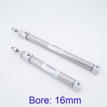소형유압실린더 가이드실린더 스테인레스 스틸 미니 실린더 보어 16mm 스트로크 ~ 200mm CDJ2B 복동/단동, 07 50mm_03 Single acting(T)