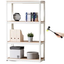 앵글규격 120X150cm / 90X150cm 무볼트 조립식 4단 앵글제작 중량렉 파래트랙선반 파레트렉, 90cm 화이트