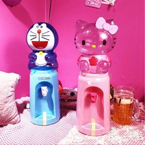 캐릭터 미니 정수기 헬로키티 도라에몽 휴대용 차박 캠핑 입사선물 사무실 다이어트 물마시기, 키티