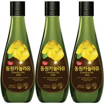 동원 카놀라유, 500ml, 3개