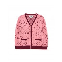 MLB 엠엘비 KIDS 다이아 모노그램 전판 니트 가디건 BOS D.Peach 7AKCMD134-43PCD