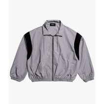 PIECE MAKER SHIMMERING NYLON TRACK JACKET (GREY)