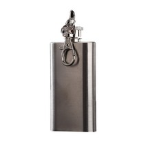 플라스크 휴대용 술병 새로운 2oz 스테인레스 스틸 미니 힙 키 체인 나사 캡 알코올 주류 위스키 병 야외 여행 선물