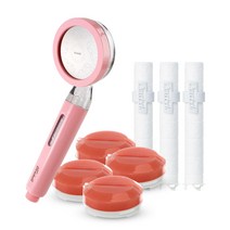 A_샤워애 와이즈 아이 비타민 샤워기 핑크 1년세트, 샤워애 와이즈 아이 핑크 1년세트