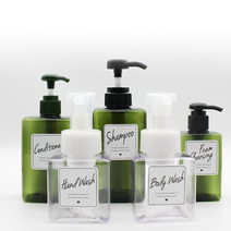 고급형 사각 펌핑 용기 로션 샴푸 공병 DIY, 선택4 투명(450ml), 1개