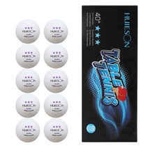 10 Pieces 3 Star ping pong Balls Advanced Table Tennis Ball Bulk Outdoor Train, [01] White