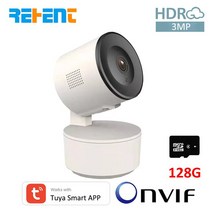 움직이는 아파트 현관 cctv rehent 1080p 3mp tuya smart 실내, 3mp 캠 128g, 영국 플러그