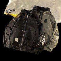 바람막이 카고 후드 점퍼 b18