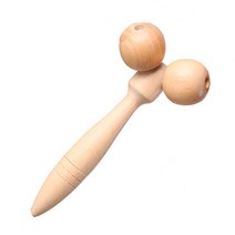 디엠몰 시원하게풀어주는 원목 핸디 전신 마사지 롤러 뭉친근육 림프선 얼굴경락, 1개