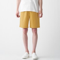 무인양품 MUJI 남성 워싱 포플린 쇼트 팬츠 AED14A1S