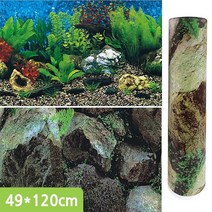 [올펫몰] 백스크린 양면 49X120cm 수족관배경 어항배경 C221750
