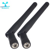 무선랜카드 와이파이수신기 wifi어댑터 usb Yilianduo 2pces 2.4ghz 2dbi 안테나 rp-sma 남성홀 커넥터 rf 무지향성 b g n 밴드 4 라우터