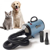 고양이 애견 반려동물 에어탱크 초강풍 강력 드라이기 대형견 업소용, 블루