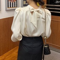 베나프 프렌치 리본 블라우스 BF4LS001