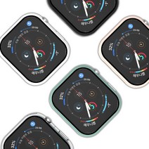 로랜텍 애플워치6 5 4 3 SE 용 40mm풀커버 액정보호 케이스 19732, 애플워치 케이스 40mm 화이트