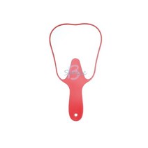 치과 거울 깨지지 않는 입 치아 구강 위생 플라스틱 화장 관리 도구 의사 손, Red