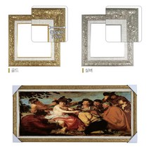 이루나다 DIY명화그리기 유화 그림 퍼즐 민화 비즈 대형액자 비규격 주문제작, ER-305 수지마트 블랙