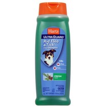 하츠 울트라 가드 애견 벼룩 & 진드기 제거 샴푸 프레시, 532ml, 1개
