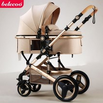 초경량 2인용 국민 기내용 오토폴딩 브랜드 유모차 belecoo baby 2 in 13 in 1 high landscape 리클라이닝 접이식 baby 요람 puchair 66, 벨레쿠 - 03