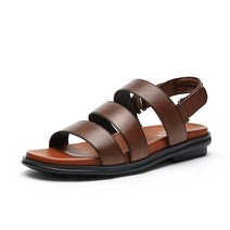 인텐스 남성 소가죽 벨크로 샌들 3cm LCMW51I126