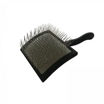 크리스 크리스텐슨 Big K Dog Slicker Brush Groom like 전문가 Fluff Detangle Style Saves Time Energy Black Large, 크기가 큰