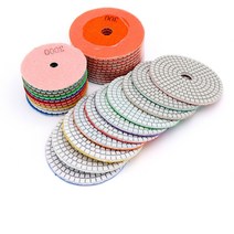 1pcs 34inch 유연한 샌딩 그라인딩 디스크 습식 다이아몬드 연마 패드 세라믹 대리석 화강암 돌 타일 손 도구, 50방, 4인치