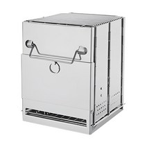 미니화로 가정용 캠핑용 바베큐 숯불 그릴 프리미엄 경량 소형 정원 야외 불멍화로대 캠피우치사 접을 수 있는 모닥불 바비큐 스테인리스강 Bbq 틀목 난로 뒤뜰 천정 도보 소풍 여행, 갈색