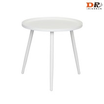 도리퍼니처 티오 테이블 / 화이트 철제 야외 카페 커피숍 원형 사이드 식탁