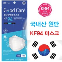 KF94 굿케어 황사방역용마스크 대형(성인용) 1팩, 1개입