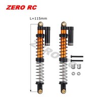 rc 서스펜션 110 RC 락 크롤러 메탈 오일 쇼크 업소버 90MM 95MM 100MM 105MM 110MM 115MM 피기 백 듀얼 스프링 댐퍼, BK 115MM 2PCS