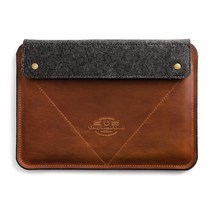 Crazy Horse Craft 브랜드 MacBook air Pro 케이스 13 인치 가죽 가죽 커버 모직 MacBookair MacBookPro 브라운 차 클래식 브라운 MCDLF-MacBook13-CB