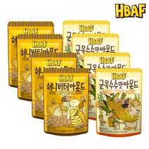 [본사직영] 바프 40g아몬드 8봉 세트(허니버터 4봉+군옥수수 4봉, 단품