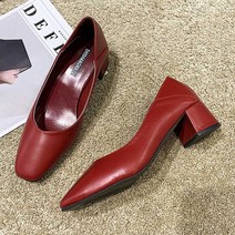 나미나라 패션화 구두쇼핑몰 여자구두여성구두 여자 펌프스 구두 30대 사각코 신발 미들힐