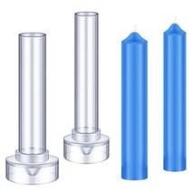 2피스 테이퍼 캔들 몰드 실린더 필러 와이어 윅스 클립으로 비상 캔들과 테이블 캔들을 만들기 위한 금형